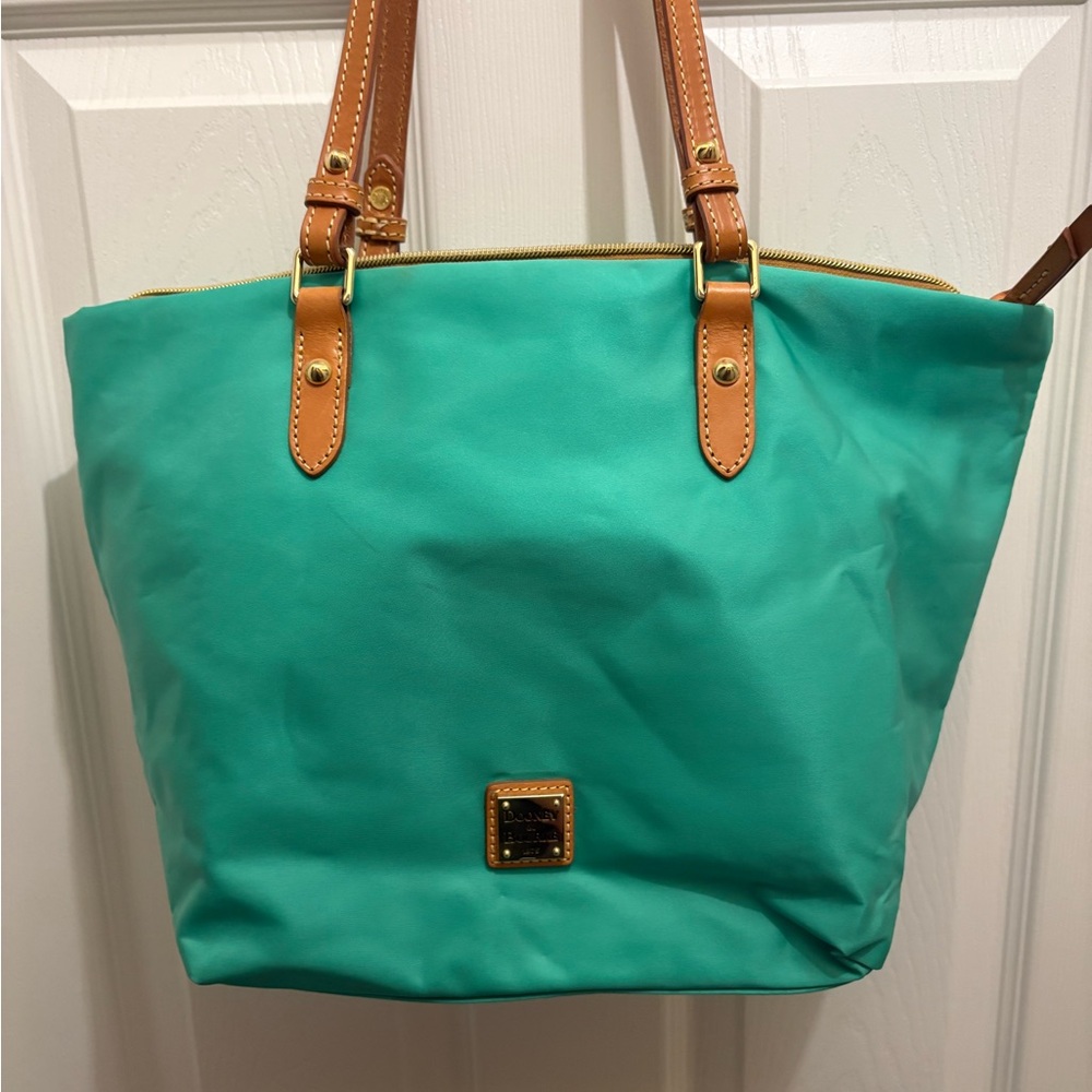 Dooney & Bourke Light Green Nylon Tote Bag